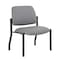 Boss Office Products Patient Guest Armless Chair, Black Steel Frame, Gray Antimicrobial Vinyl, 400 lb Capacity B9595AM-GY-400 - alternate 1